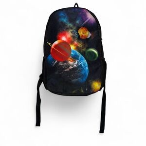 Solar System Backpack, Elementary Size, K-6th Grade with Free Lunch Bag